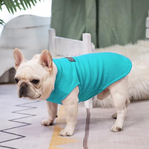 Dog Fleece Vest Sweater Winter Jacket for Small Medium Dogs (Large / Blue)