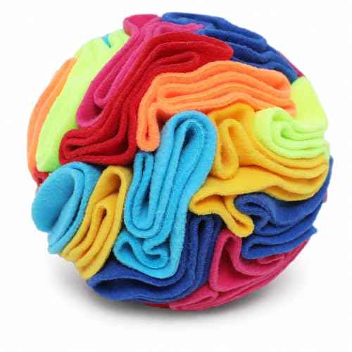 Snuffle Ball Snuffle Ball for Small Dogs (Rainbow-colored / Medium)