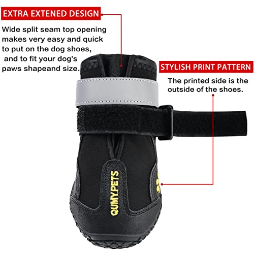 Dog Shoes for Hot Pavement (Size 5: 2.4''x2.8''(W*L) (Pack of 4))