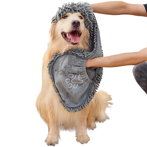Dog Towel for Drying Dogs (Grey)