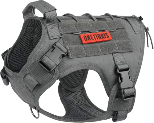 Tactical Dog Harness Vest No (X-Small / Grey)