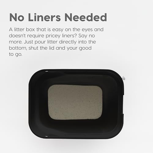 Large Top Entry Cat Litter Box (Top Entry / Black)