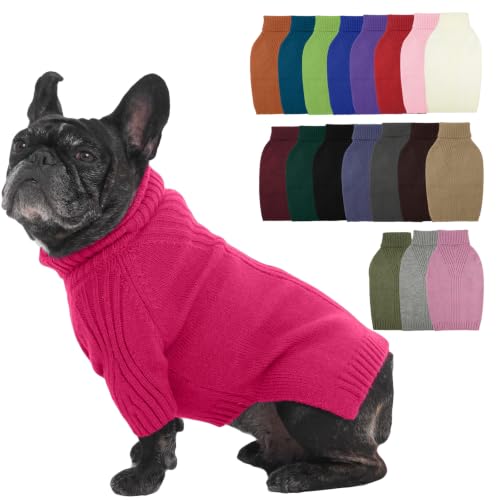 Small Dog Sweater (Rosered / Large)