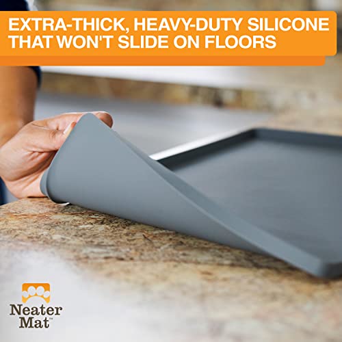 Neater Mat Cat & Dog Food Mat (19"L x 12"W / Gunmetal)