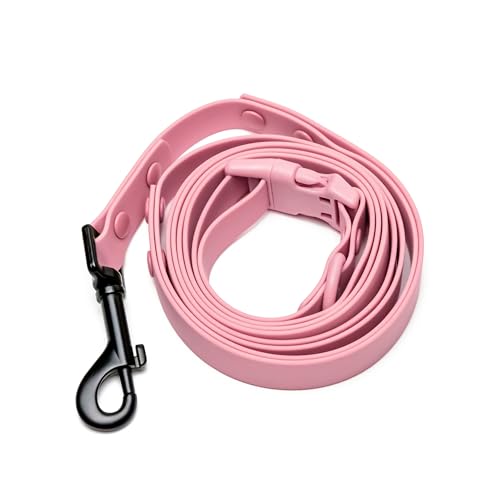 Heavy Duty Hands Free Dog Leash for Medium to Large Dogs for Comfortable Running Jogging Walking (Pink)