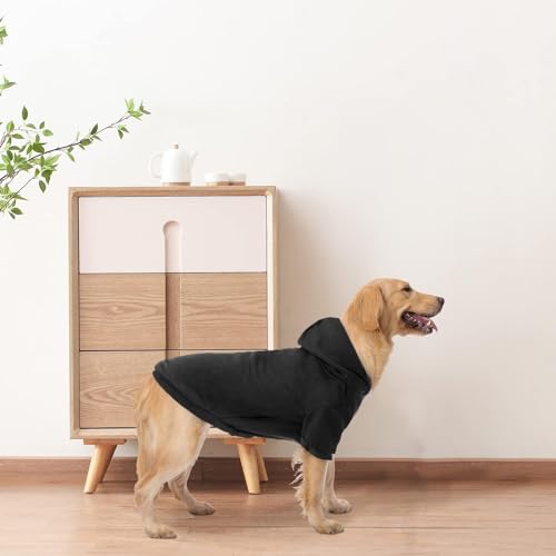 Dog Hoodie for Small Dogs (#2 Black(Plain) / Small (All Breed Sizes))