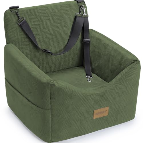 Dog Car Seats for Small Medium Dogs Under 35lbs (Green / Small/Medium)