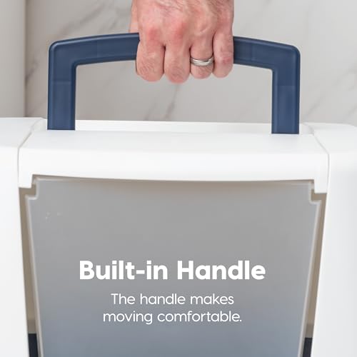 Large Front Door Cat Litter Box (Jumbo Enclosed / Navy)
