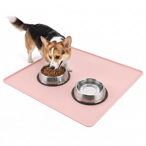Silicone Pet Feeding Mat (pink / 26*26)