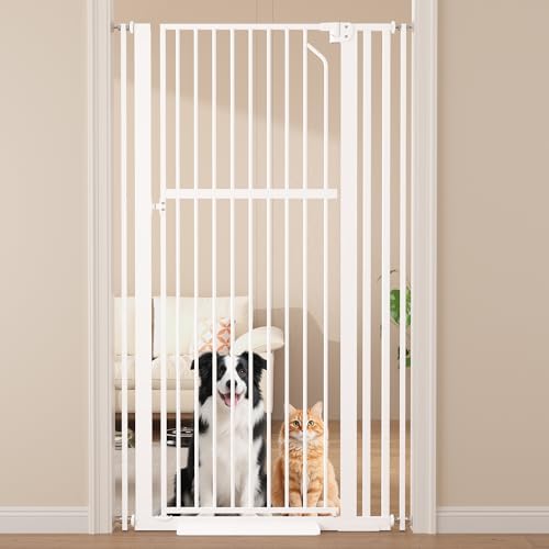 63" Extra Tall Pet Gate for Cat (63" Tall, 29.9"-37.4" Wide)