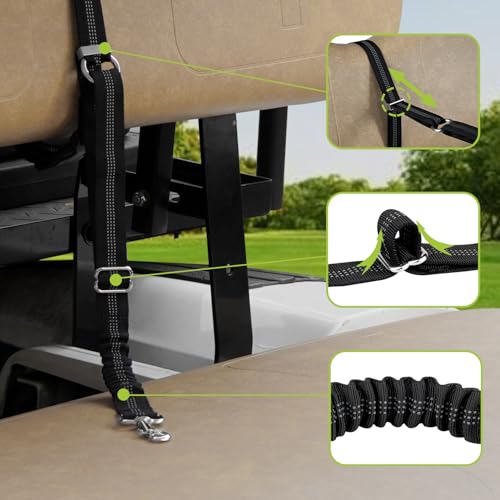 Golf Cart Dog Seat Leash (Black)