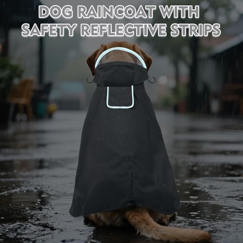Waterproof Dog Raincoat with Hood (Grey / Small)
