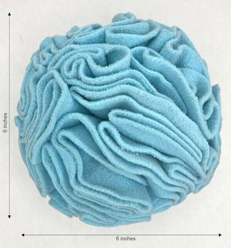 Medium Breed Snuffle Foraging Dog Puzzle Ball Toy Blue Large (Blue / Large)