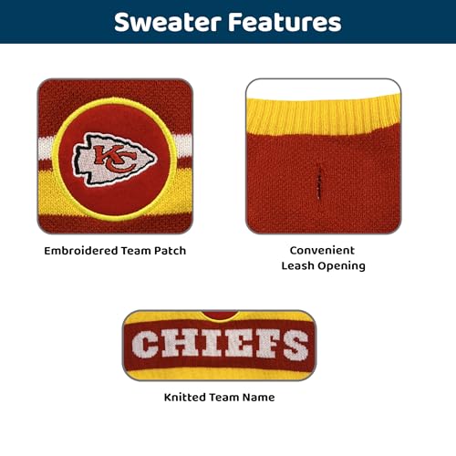 NFL Kansas City Chiefs Dog Sweater (X-Large / Kansas City Chiefs)