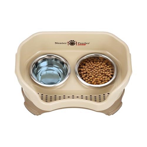 Neater Feeder Deluxe Mess Proof Cat Bowls Elevated (Cat with Standard Bowl / Cappuccino)