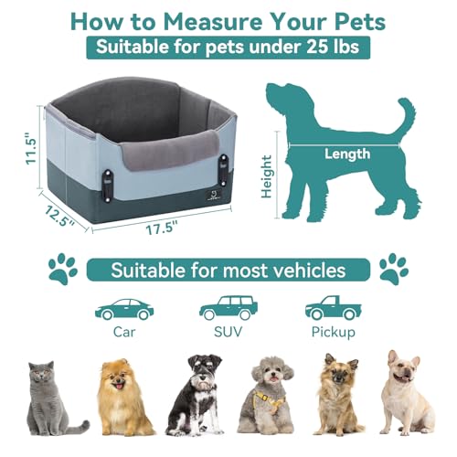 Dog Booster Car Seat (Green / Small)