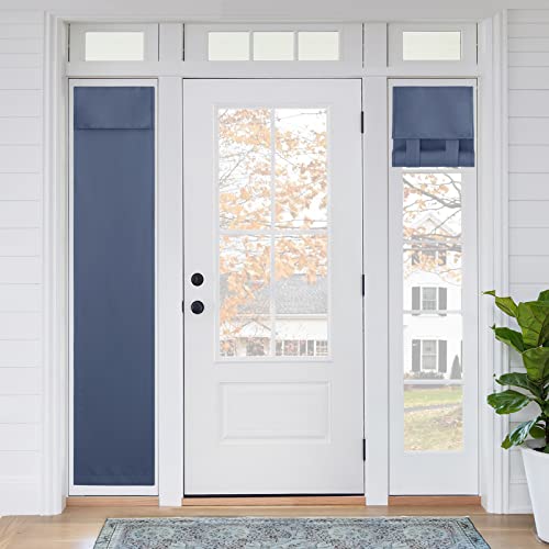 Sidelight Curtains for Front Door (Stone Blue / 12"W x 69"L (Pack of 1))