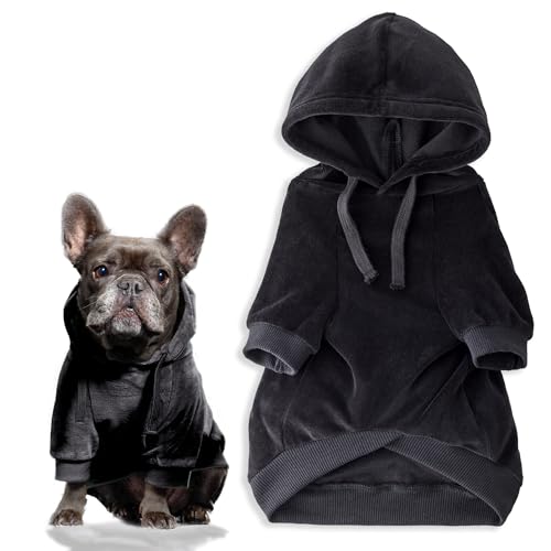 Cooper II Dog Hoodie (Black / X-Large (55-80 lbs))