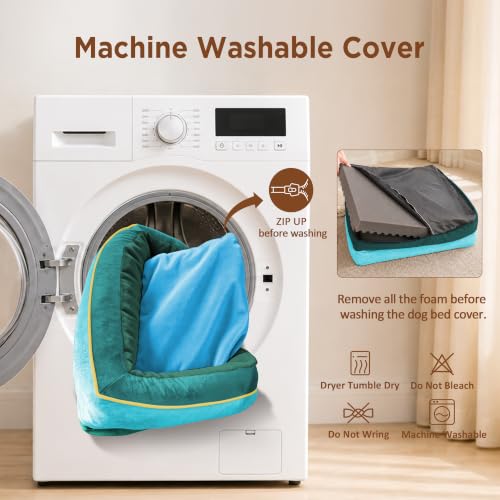 Orthopedic Dog Bed for Extra Large Dogs with Bolster (42.0"L x 30.0"W x 8.5"Th / Seattle)