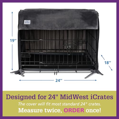 Dog Crate Cover (Denim Blue / 24.0"L x 18.0"W x 19.0"H)
