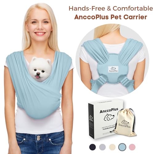 Small Dog Sling Carrier (Baby Blue / Regular)