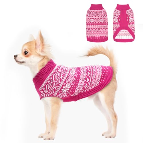 Dog Sweater Argyle (XX-Small / Pink)