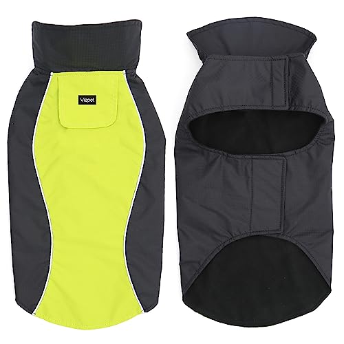 Dog Raincoat Waterproof Coats (Green-XL)