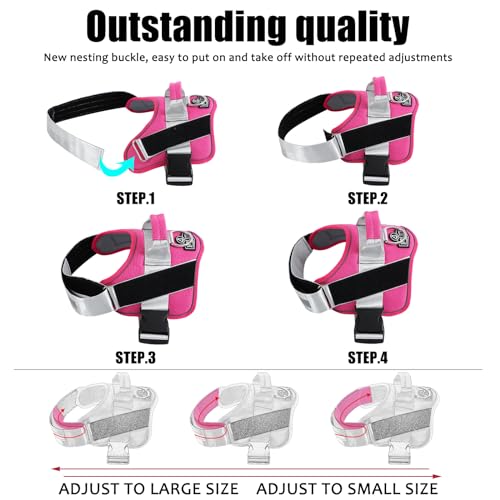 Dog Harness No (X-Large (Pack of 1) / Fuchsia)