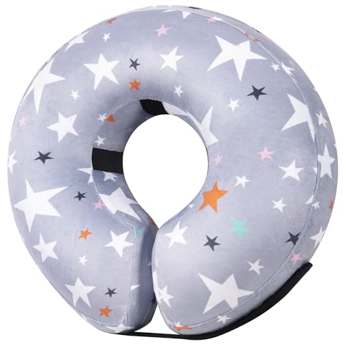 Recovery Donut Collar for Dogs & Cat (Grey / M+（neck 11"-14"）)