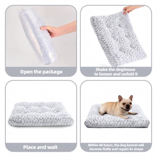 Dog Bed Small Size (Light Grey / 17"L x 14"W x 2"Th)