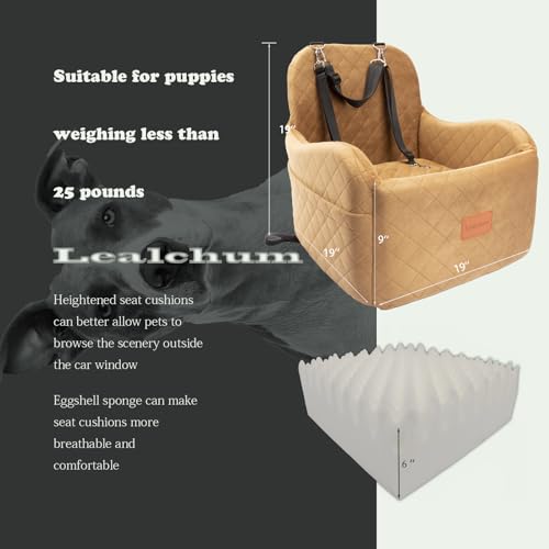 Dog Booster Car Seat for Small (Coffee / Medium)