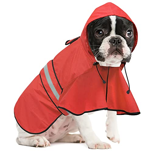 Reflective Dog Raincoat (Red / Small)
