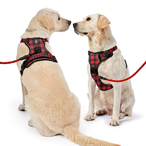 Dog Harness for Small Sized Dog (Checkered Red / Small)