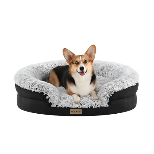 Fluffy Orthopedic Dog Beds Large Sized Dog (Gray / M(36", UP to 50lbs))