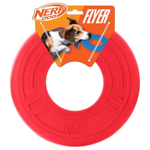 Atomic Flyer Outdoor Dog Toy (Red / 10 Inch)