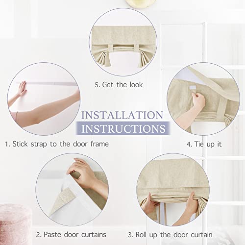 Classroom Door Window Cover (Beige / 12"W x 40"L (Pack of 1))