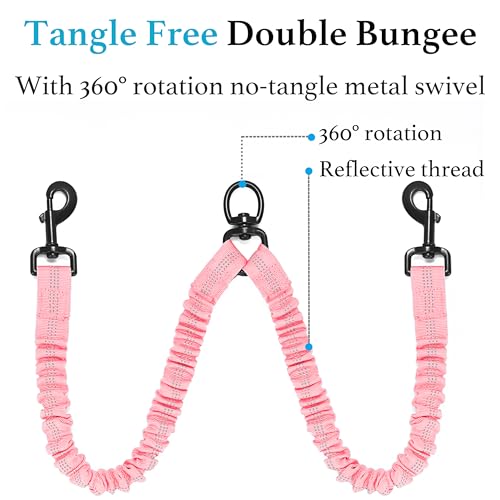 Double Dog Leash (Baby Pink / Medium)