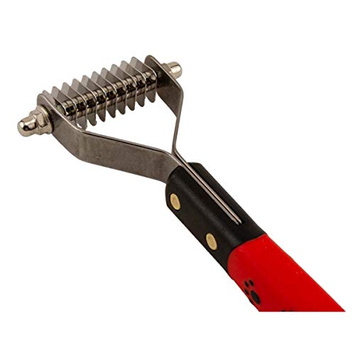 Paw Brothers 10 Blade Medium Dematting Undercoat Rake for Dogs and Cats (10 Blade Medium)