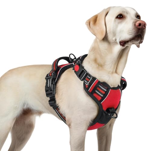Dog Harness for Large (Large / Red)