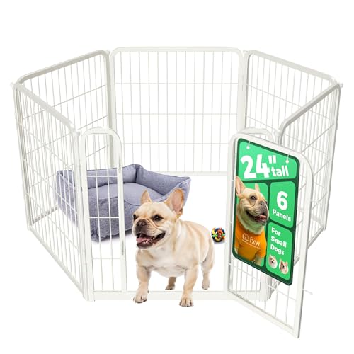 Homeplus Indoor Dog Playpen (White / 24"H)