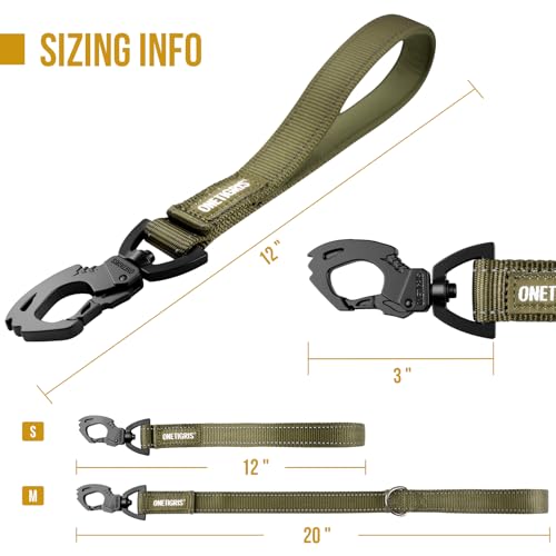 Short Traffic Dog Leash for Small Medium Large Dogs (S / Green)