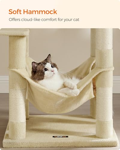 Cat Tree 54.2 (54.2 Inches / Beige)