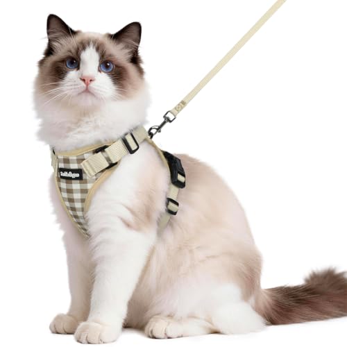 Cat Harness and Leash Set (M / Foamy Coffee)