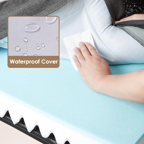 Orthopedic Dog Beds Large Sized Dog (Dark Grey / 35.0"l X 22.0"w X 6.5"th)