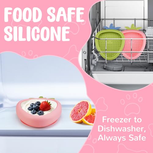 Freeze Dog Lick Bowl (S / B- Pink)