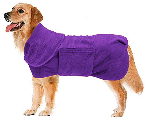 Dog Drying Coat (X-Large / Purple)