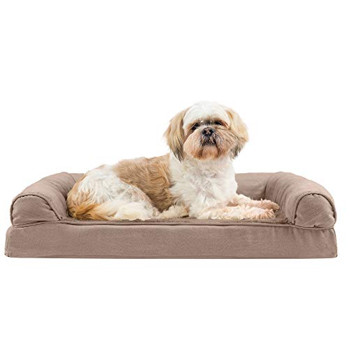 Orthopedic Foam Sofa Dog Bed with Washable & Removable Cover (Medium / Almondine)