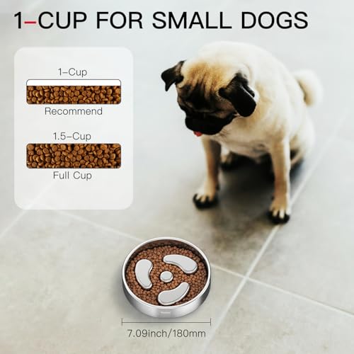 Slow Feeder Dog Bowl (Spiral-1Pack / S 1~1.5Cups)