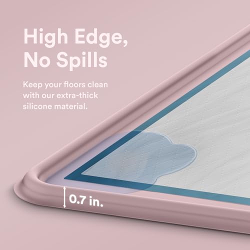 Pee Pad Tray Holder for Dogs (Small / Pink)