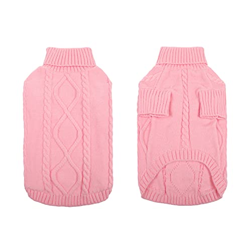 Small Dog Sweater for Small Dogs Girl (X-Small / Pink)